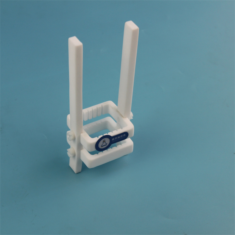 導電玻璃清洗架四氟材質(zhì)耐酸堿多晶硅四氟清洗花籃